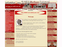 Tablet Screenshot of bethanyfpc.org